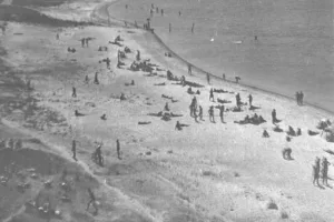 Госпитальный пляж в Очакове 1953 год